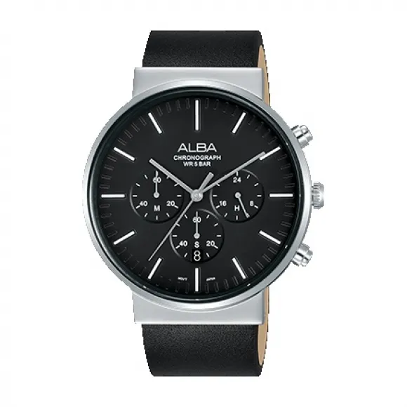 雅柏/Alba 43MM 不锈钢表壳 男表 AT3E37X1