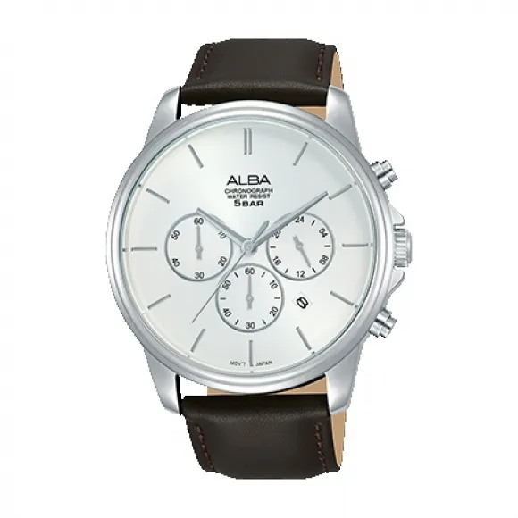 雅柏/Alba 43MM 不锈钢表壳 男表 AT3E45X1