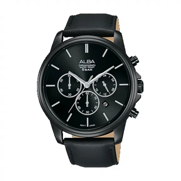 雅柏/Alba 43MM 不锈钢表壳 男表 AT3E47X1