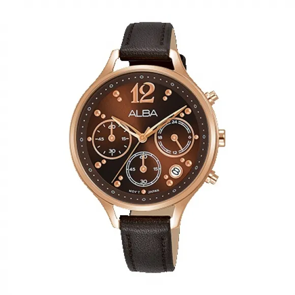 雅柏/Alba 36MM 不锈钢表壳 女表 AT3F06X1