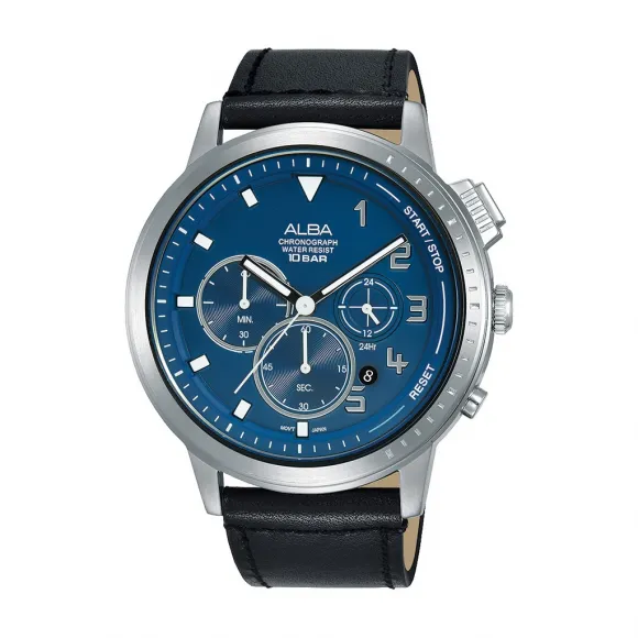 雅柏/Alba 44.5MM 不锈钢表壳 男表 AT3F41X1