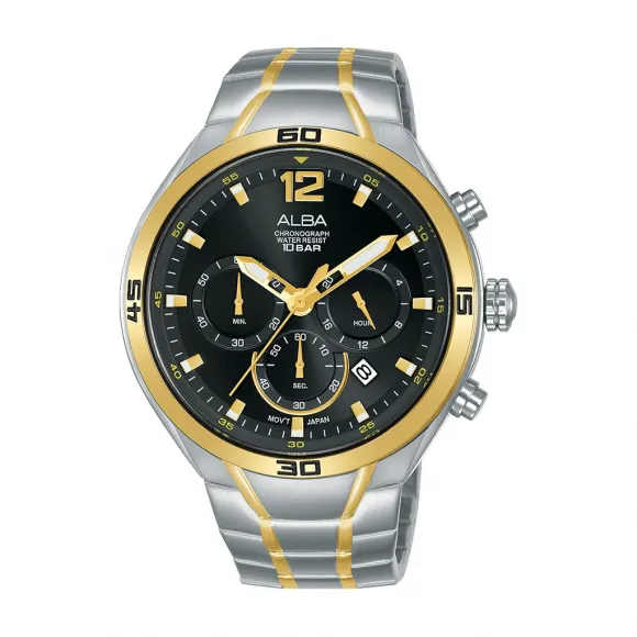 雅柏/Alba 44MM 不锈钢表壳 男表 AT3F78X1