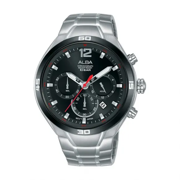 雅柏/Alba 44MM 不锈钢表壳 男表 AT3F81X1