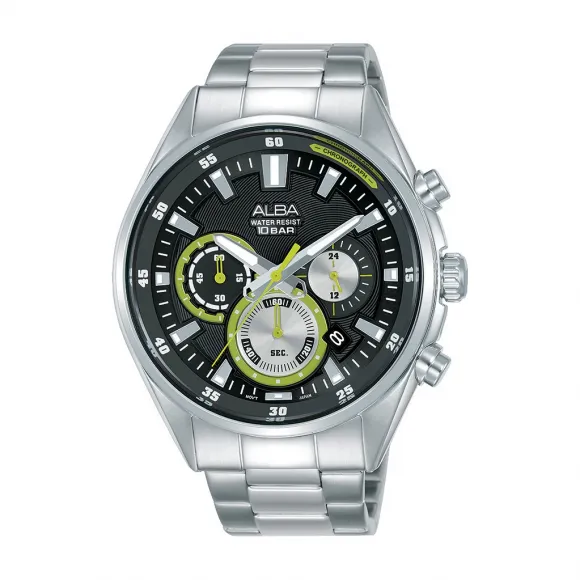 雅柏/Alba 44MM 不锈钢表壳 男表 AT3F87X1