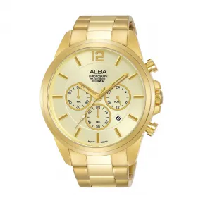 雅柏/Alba 44MM 不锈钢表壳 男表 AT3G08X1