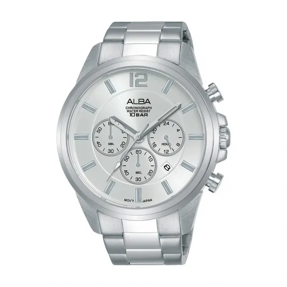 雅柏/Alba 44MM 不锈钢表壳 男表 AT3G11X1