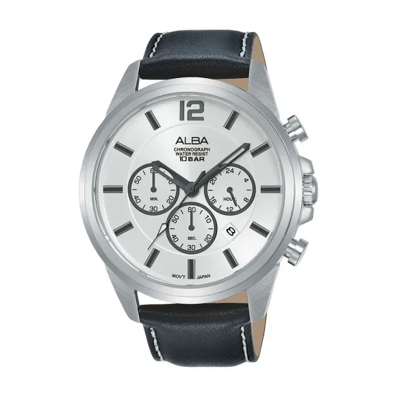 雅柏/Alba 44MM 不锈钢表壳 男表 AT3G17X1