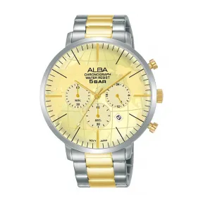 雅柏/Alba 44MM 不锈钢表壳 男表 AT3H03X1