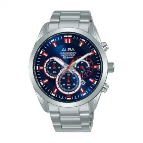 雅柏/Alba 43MM 不锈钢表壳 男表 AT3H73X1