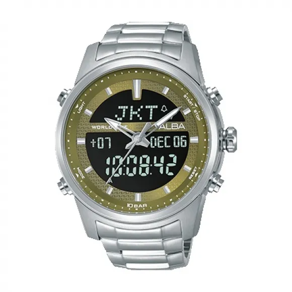 雅柏/Alba 45MM 不锈钢表壳 男表 AZ4051X1