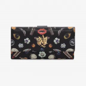 亚历山大麦昆/Alexander McQueen Obsession 印花 Continental 拉链皮夹 女士 22001067qm 439195DOI1G1095