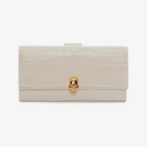 亚历山大麦昆/Alexander McQueen 骷髅长款钱包 女士 45407609pu 275330DZT0G9007