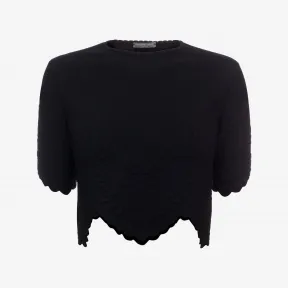 亚历山大麦昆/Alexander McQueen 针织短款上衣 女士 37939303ao 344899Q1RJQ1000