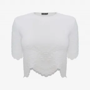 亚历山大麦昆/Alexander McQueen 针织短款上衣 女士 37939304hc 344899Q1RJQ9000