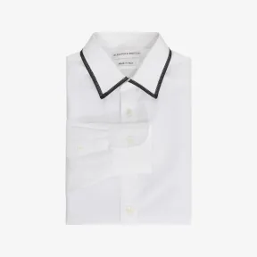 亚历山大麦昆/Alexander McQueen 十字绣衣领衬衫 男士 38557236nj 424982QHZ680900