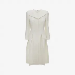 亚历山大麦昆/Alexander McQueen 褶裥开领大衣 女士 41601694sj 414202QGK029011