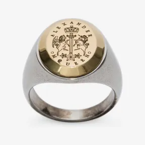 亚历山大麦昆/Alexander McQueen 图章戒指 男士 50191448ql 475505J160Z1496