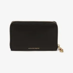 亚历山大麦昆/Alexander McQueen 中号环绕式拉链长款钱夹 女士 22002752fv 501021BPT0G1000