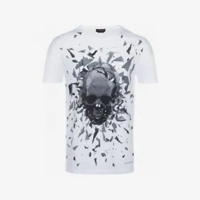 亚历山大麦昆/Alexander McQueen Shattered Skull T 恤 男士 12242521ch 551779QMZ730900