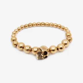 亚历山大麦昆/Alexander McQueen Skull 多个珠饰手环 男士 554504J160G0448