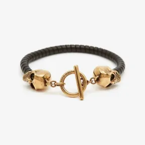 亚历山大麦昆/Alexander McQueen T 扣骷髅手环 男士 554600J127G1000