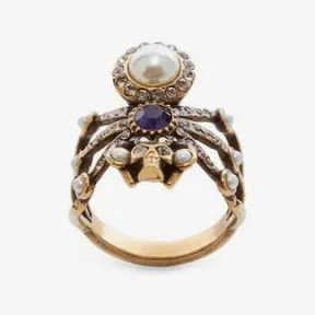 亚历山大麦昆/Alexander McQueen Spider 戒指 女士 569675J160T8690