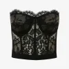 亚历山大麦昆/Alexander McQueen 黑色 女士 胸衣 586959QEAAH1000 