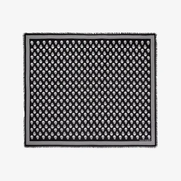 亚历山大麦昆/Alexander McQueen Biker Skull 围巾 女士 5909343418Q1078