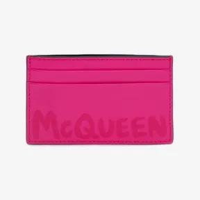 亚历山大麦昆/Alexander McQueen McQueen Graffiti卡包 男士 6021441AAH55721