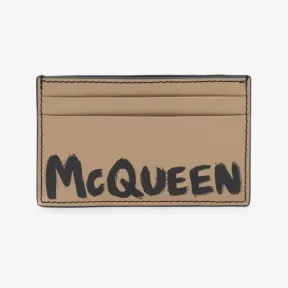 亚历山大麦昆/Alexander McQueen McQueen Graffiti卡包 男士 6021441AAH59581