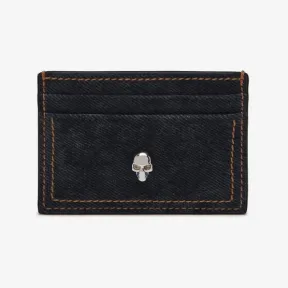 亚历山大麦昆/Alexander McQueen 女士牛仔布骷髅卡包 6320381MC724290 813226105