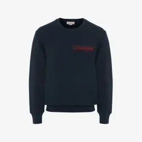 亚历山大麦昆/Alexander McQueen 墨蓝 男士 卫衣 642663QTX750913 