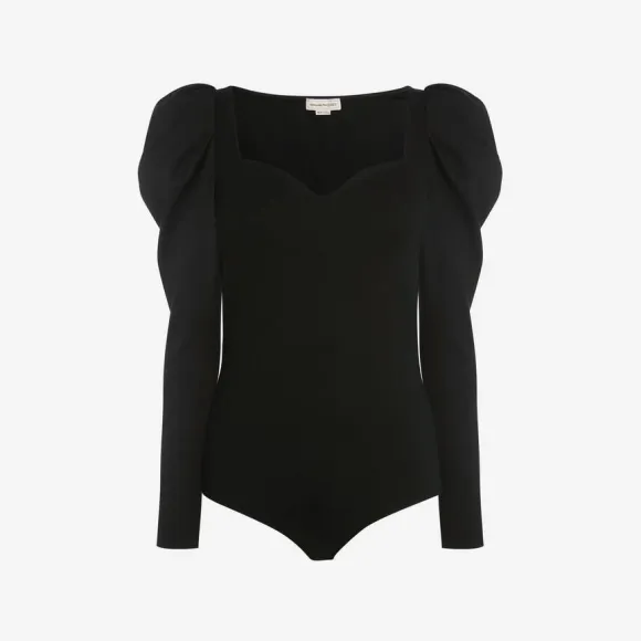 亚历山大麦昆/Alexander McQueen 黑色 女士 紧身衣 662327QLABB1000 