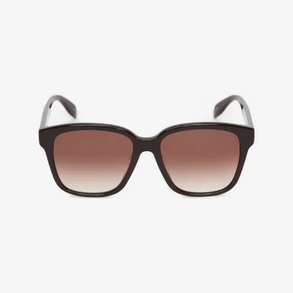 亚历山大麦昆/Alexander McQueen McQueen Graffiti方形太阳眼镜 女士 669321J07406396