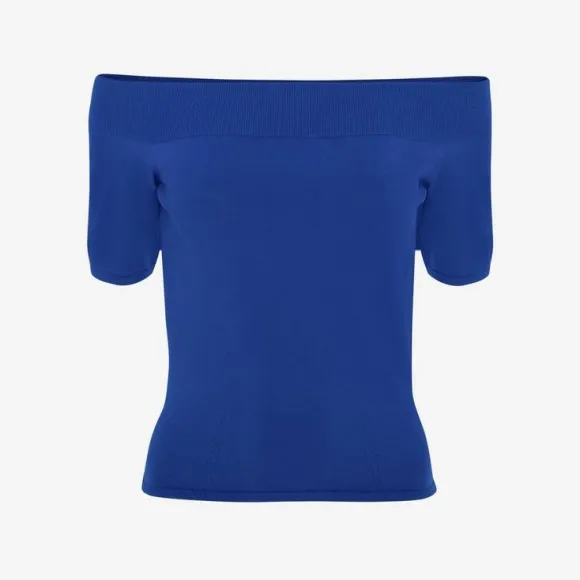 亚历山大麦昆/Alexander McQueen 电蓝 女士 上衣 669510Q1AV44144 