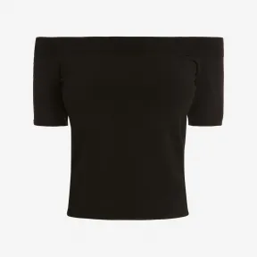 亚历山大麦昆/Alexander McQueen 女士露肩针织上衣迷幻粉色 669510Q1AV45100