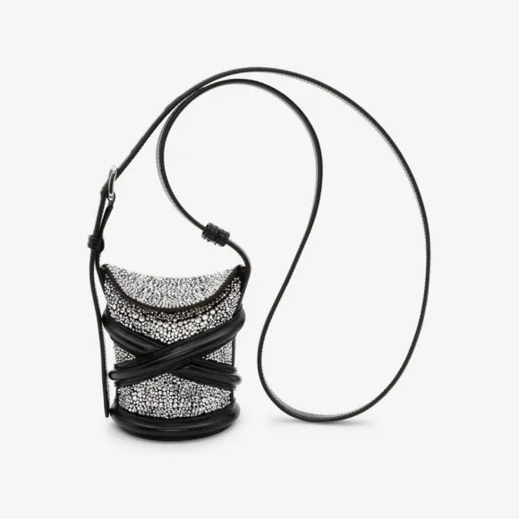 亚历山大麦昆/Alexander McQueen 黑色/银色 女士 单肩包 68268314AAH1407 810243213