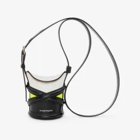 亚历山大麦昆/Alexander McQueen 象牙白/黑/酸黄 女士 单肩包 6826831YBC79250 811065393