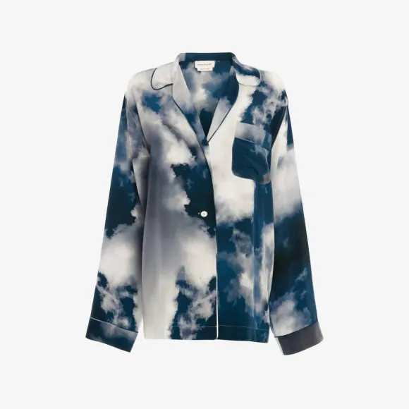 亚历山大麦昆/Alexander McQueen 蓝色 女士 睡衣 685504QDAEU4141 