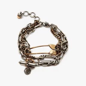 亚历山大麦昆/Alexander McQueen 黄金白银 女士 手链 688373J160Z1336 810276097