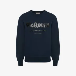 亚历山大麦昆/Alexander McQueen McQueen Graffiti卫衣 男士 688713QTZ810903