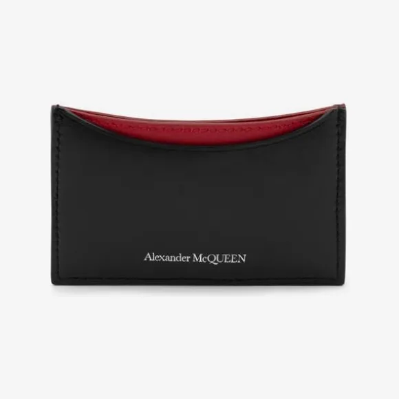 亚历山大麦昆/Alexander McQueen 黑红 女士 卡包 6969481BL141050 810557788