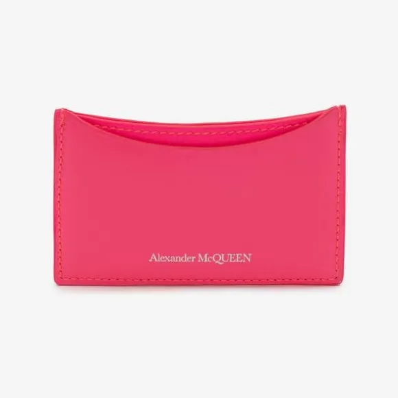 亚历山大麦昆/Alexander McQueen 霓虹粉色 女士 卡包 6969481BL165907 810602043