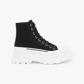 亚历山大麦昆/Alexander McQueen 女士Tread Slick 靴子黑色/白色 697080W4MV21070