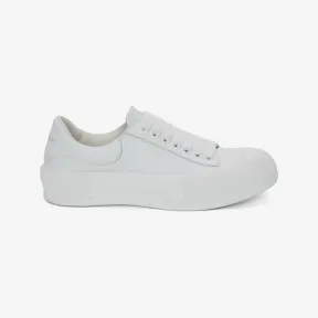 亚历山大麦昆/Alexander McQueen 女式 Optic White Deck 系带丁字裤 697121WIAB69065 