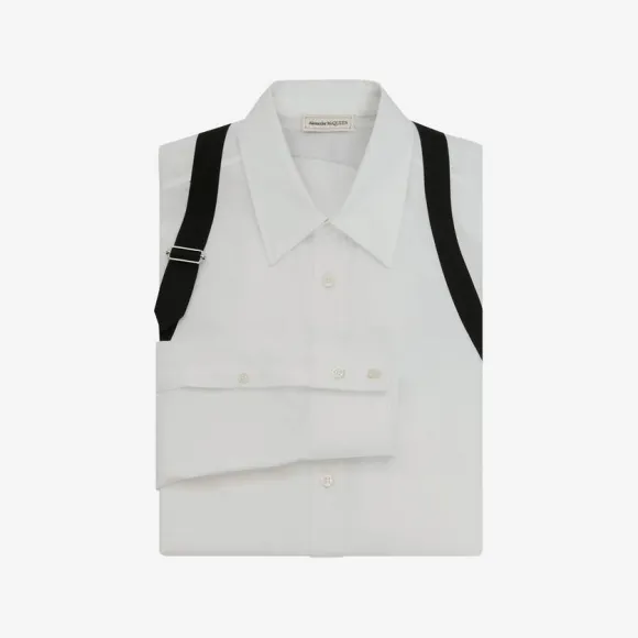 亚历山大麦昆/Alexander McQueen 白色 男士 衬衫 703295QSN449000 