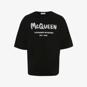 亚历山大麦昆/Alexander McQueen McQueen Graffiti T恤 男士 704966QTZ010901
