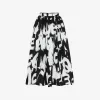 亚历山大麦昆/Alexander McQueen 黑，白 女士 百褶裙 706758QCAFG1090 
