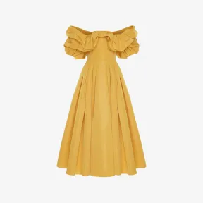 亚历山大麦昆/Alexander McQueen 流行黄色 女士 连衣裙 708557QEACM7029 