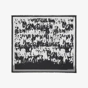 亚历山大麦昆/Alexander McQueen McQueen Graffiti薄绸 女士 7087163418Q1078